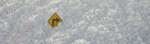 viraje en la nieve